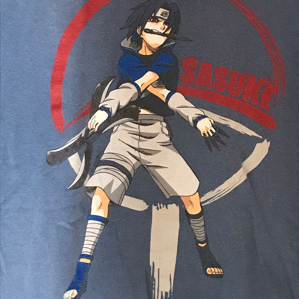 Blue sasuke shirt